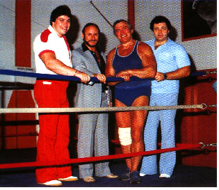 Dino Bravo, Guy Hauray, Edouard Carpentier et Gino Brito