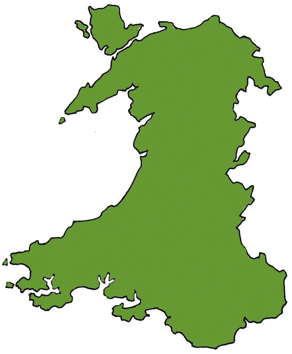 Map of Wales