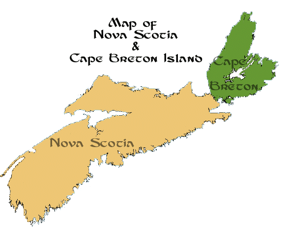 Map of Nova Scotia