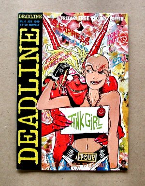Tank Girl comic strip.&nbsp; TG in bed with Booga.