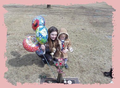 Maria & Mommy At Abigail's Grave