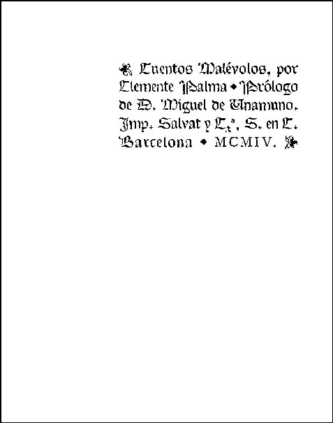 Portada de la primera edici&oacute;n de Cuentos mal&eacute;volos
