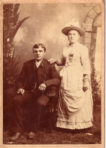 Anton Kilger and Teresa Ertl.&nbsp;&nbsp; Wedding Photograph.