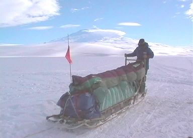 Tamworth fiield Sledge, Herm at the controls