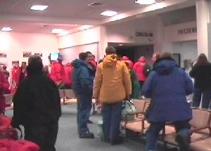 Passenger flight departure Terminal in Christchurch