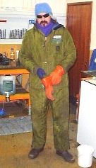 Mr Z in a bunny suit