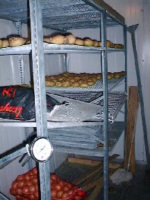 Warm store for vegtables