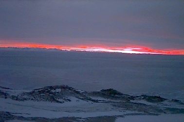 Red strip twilight