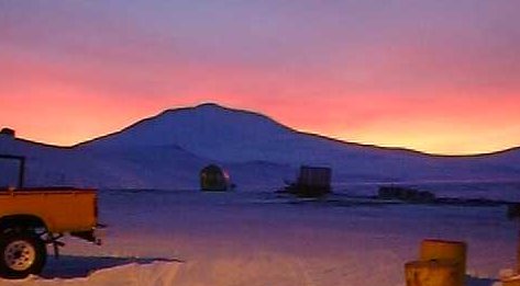 Pinky twilight over Eribus