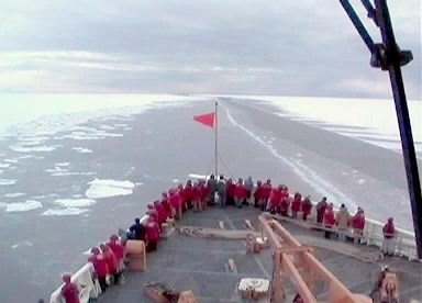 Just cruising on a boat at the end of the world