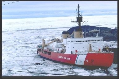 Polar Sea at the floating Ice Pier