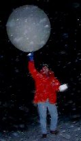 Weather Ballon.  Small type