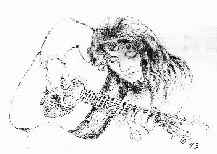 Blackbird, drawing by Charles Dyer