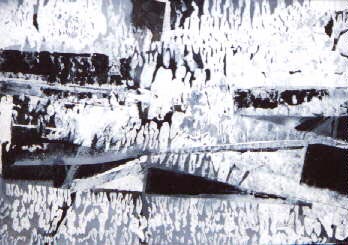 Black and White #1, watercolor by Vera Jones, Jonesborough TN