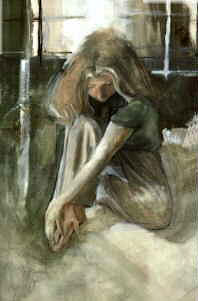 Contemplation, watercolor by Vera Jones, Jonesborough TN