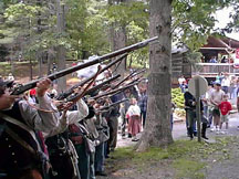 The Home Guard squeezes off a final volley.