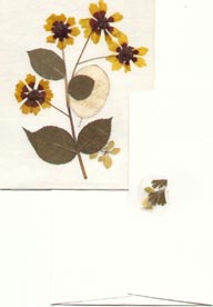 handmade note card and envelope