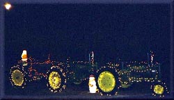 Holiday light tractor