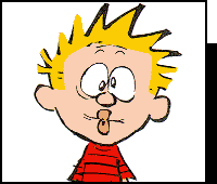 Calvins funny face