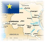 Map and Flag of Democratic Republic of Congo