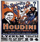 Houdini begins exposing psychic frauds