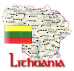 Map and Flag of Lithuania