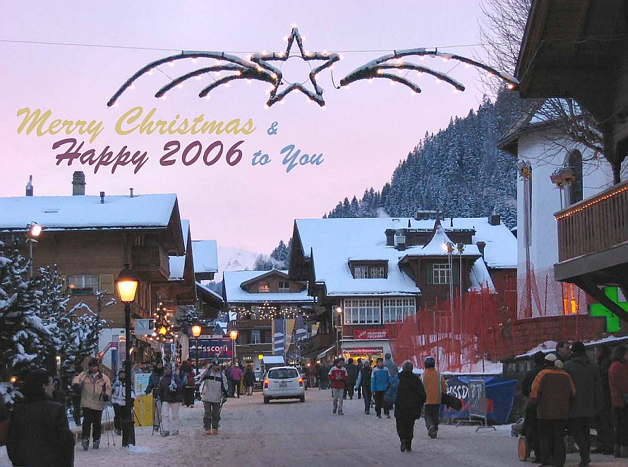Softly falls the snow: Christmas ambience in Adelboden, Swiss Alps - (c) 2005 W. Ulrich