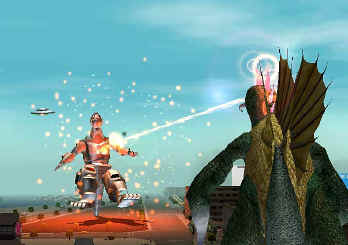Godzilla Dam Godzilla: Destroy all monsters melee
