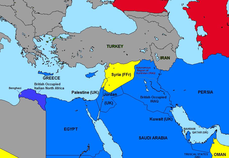 The Middle Eastern Theatre of the Second World War November 15th 1948