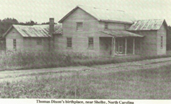 Dixon's Birthplace in Shelby, North Carolina