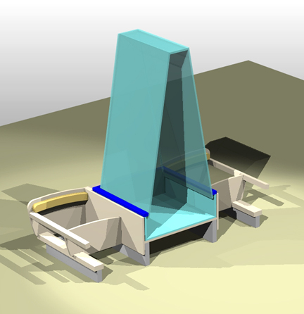 Solar Aquatics Water-back sofa 2003-section