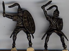 Scan of Stan's undercoated Spanish Riders