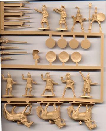 HaT 8056 Carthaginian Command and Cavalry figures, scanned at 72dpi & 100%