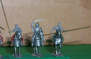 Converted Revell Roman riders atop Italeri Mongol Horses
