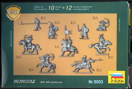 Zvezda Mongols - Box Back