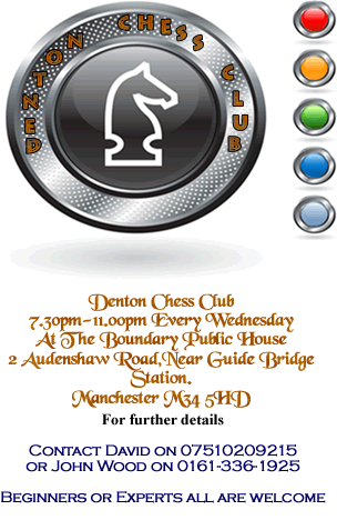 Denton Chess Club poster