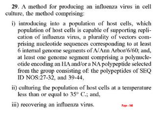 H1N1 Virus Patent, Year 2008 Patente del Virus H1N1 año 2008