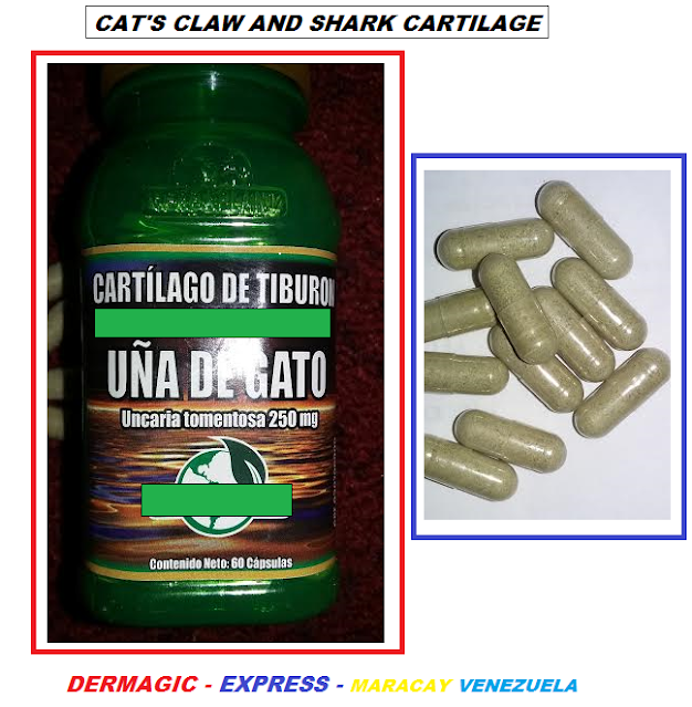  Uña de gato y cartilago de tiburon