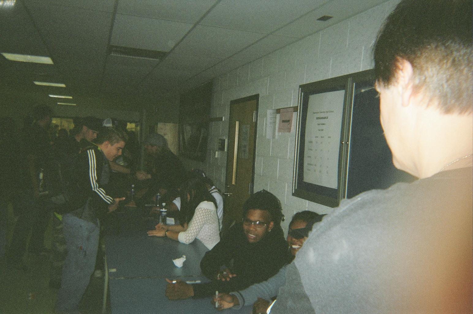 Hero Cast Members after !HERO: he Rock Opera performance, Saturday, Nov 8, 2003