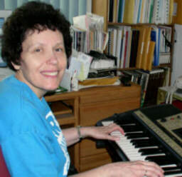 Photo of me at my arranger keyboard.