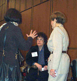 Photo of Laura with Congresswoman Connie Morella.