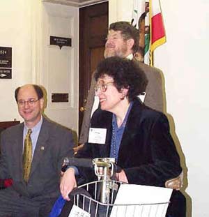 Photo of my Neil and me with Congressman Brad Sherman (D-CA).