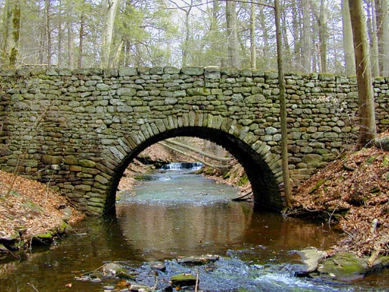 A Stone Arch Bridge over a small brook