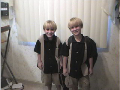 Ryan & Kyle on their first day at school!