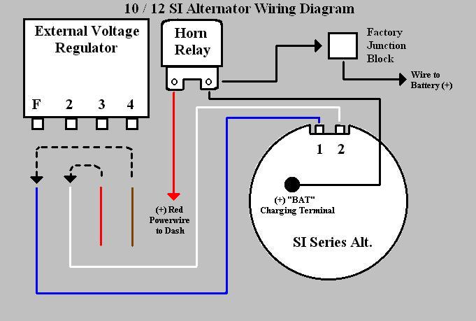 Internally Regulated Alternater 1951 chevy voltage regulator wiring diagram chevy 