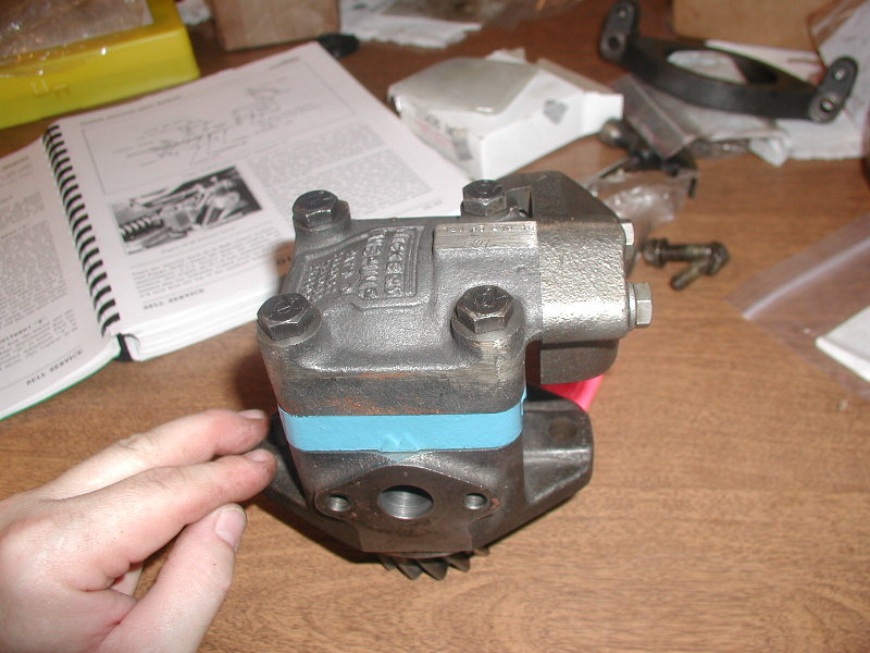 Oliver Super 55 / 550 hydraulic pump rebuild