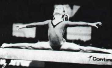 [Die Turnerin Olga Korbut als 17-jhrige bei den Olympischen Spielen 1972 in Mnchen]