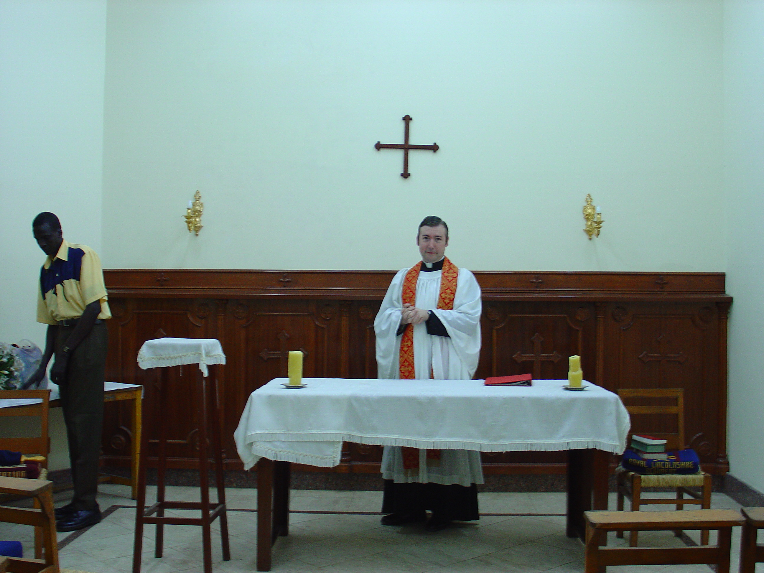 Sunday evening worship in the Chapel