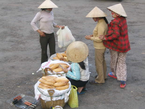 Bread seller in Dalat
