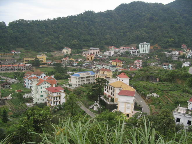 overlooking town